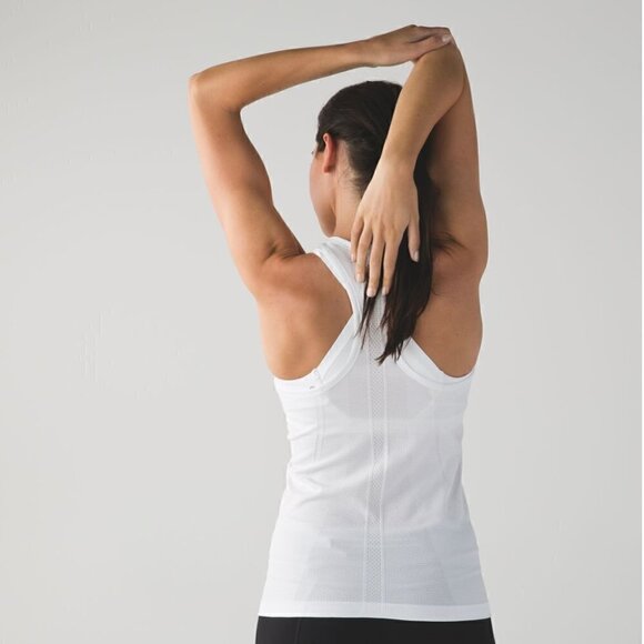 Lululemon Run Swiftly Racerback White 12 NWOT - Picture 6 of 12